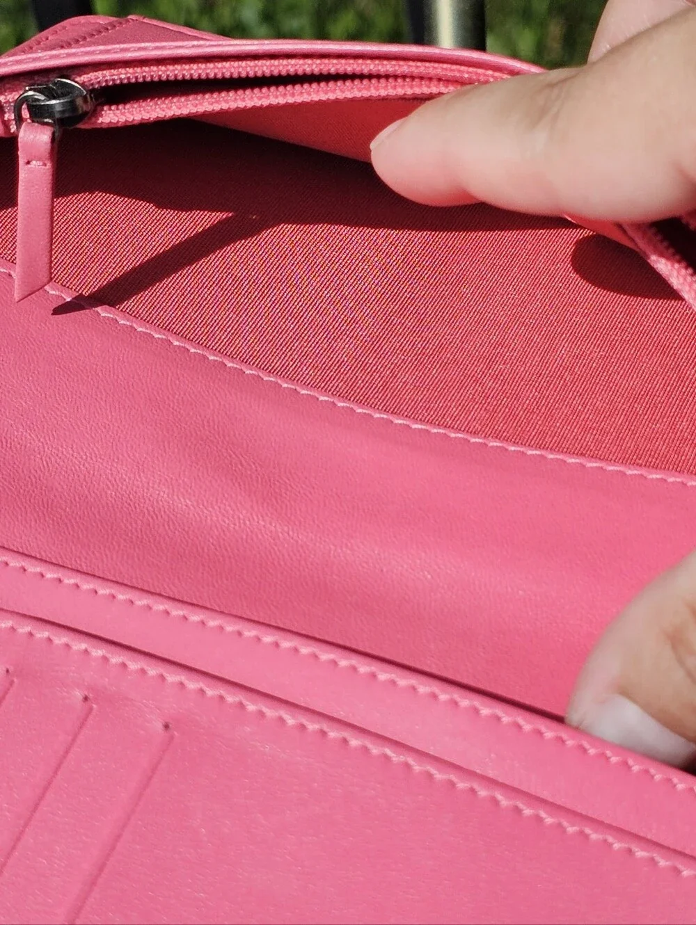 Chanel Long Boy Wallet In Bubble Gum Pink